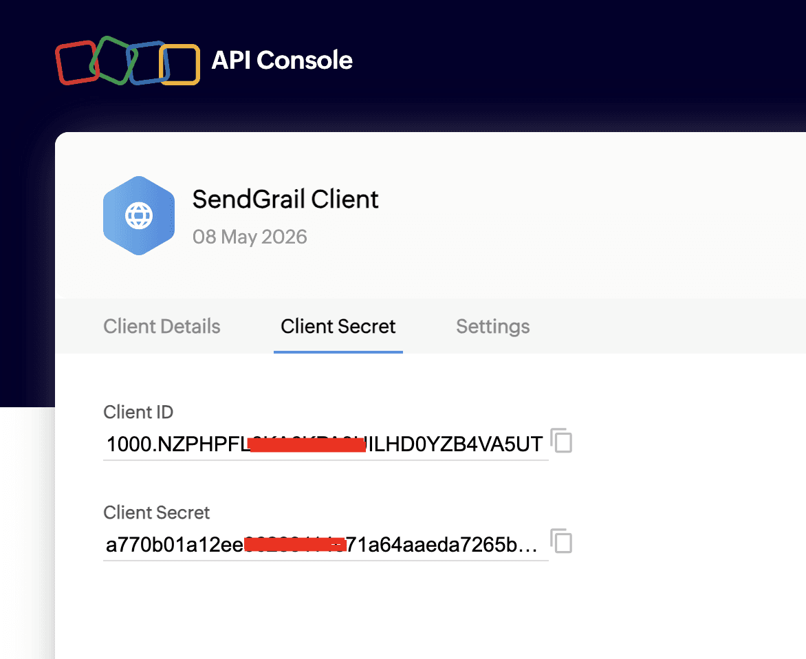 Client ID and Client Secret